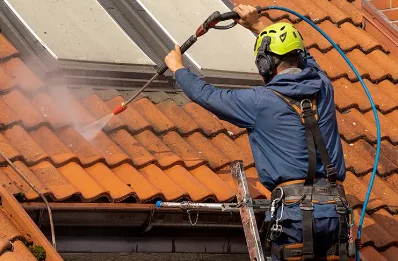 Démoussage et hydrofuge de toiture à Dampjoux